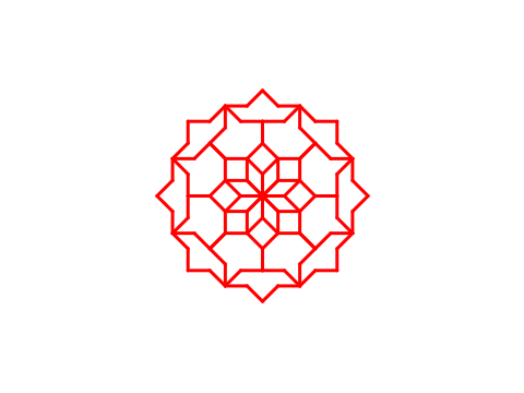 非遗剪纸 — 八角窗花绘制